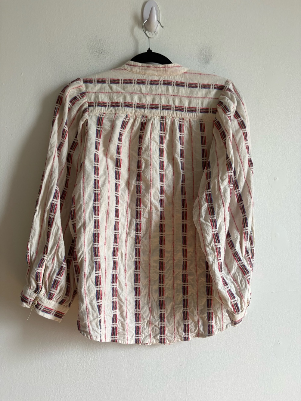 Anthropologie Pilcro Sz M The Bella Textured Boho Western Blouse - Picture 7 of 10